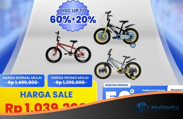 Serbu Transmart Full Day Sale: Aneka Sepeda Keren Kini Dibanderol Cuma Sejutaan!