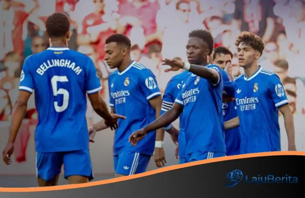 Sihir Vinicius Junior Bungkam Publik Ramon Sanchez Pizjuan, Real Madrid Kokoh di Peringkat Kedua