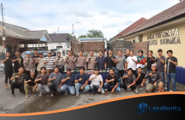 Geng Spesialis Pencuri Balok Timah Senilai Miliaran Rupiah Diringkus, Aksi Nekat Berakhir di Pelabuhan