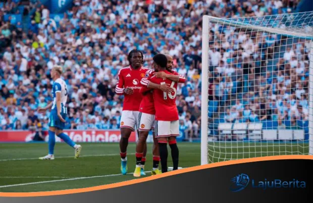 Pesta Gol di Amex: Manchester United Bungkam Brighton, Bruno Fernandes Pecahkan Rekor Legendaris Liga Inggris