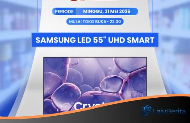 Pesta Belanja Transmart Full Day Sale: Samsung TV 55 Inch Diskon Gila-Gilaan Hingga 3 Juta Rupiah