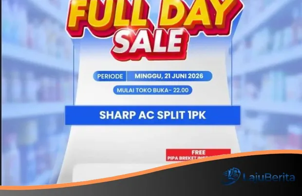 Banjir Diskon Gila-gilaan di Transmart Full Day Sale: Buru AC 1 PK Sharp dengan Potongan Hingga Rp 1,6 Juta!