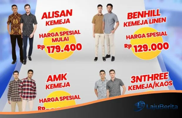 Gebyar Diskon Fashion Pria di Transmart Full Day Sale: Koleksi Brand Ternama Mulai Rp100 Ribuan!