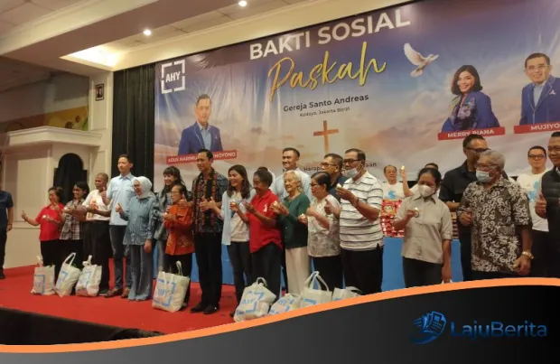 Sentuhan Kemanusiaan Menko AHY di Gereja Santo Andreas: Salurkan Baksos dari Hasil Lelang Lukisan ‘Kuda Api’ SBY