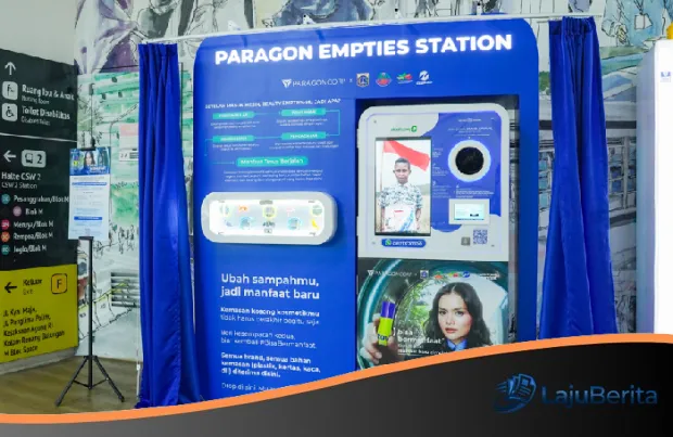 Solusi Hijau di Tengah Kota, ParagonCorp Luncurkan Mesin AI Daur Ulang Kemasan Kosmetik di Halte CSW